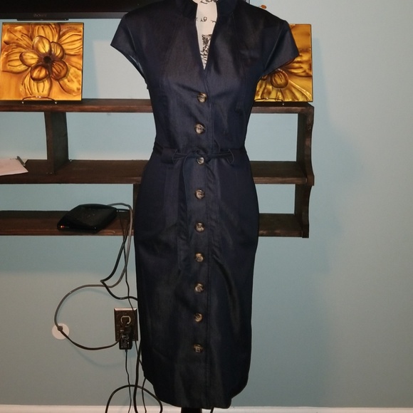 dressbarn denim dress